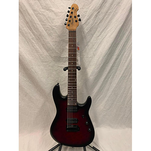 Sterling by Music Man Jason Richardson Cutlass Signature Solid Body Electric Guitar Dark Scarlet Burst Satin