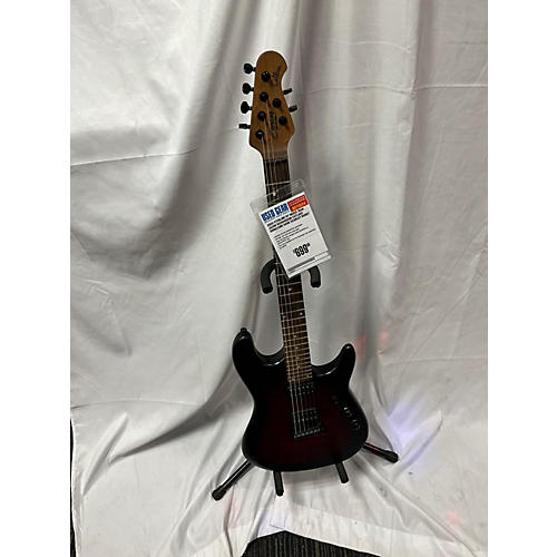 Sterling by Music Man Jason Richardson Cutlass Signature Solid Body Electric Guitar Dark Scarlet Burst Satin