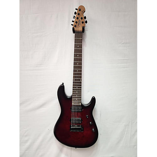 Sterling by Music Man Jason Richardson Cutlass Solid Body Electric Guitar Crimson Red Trans