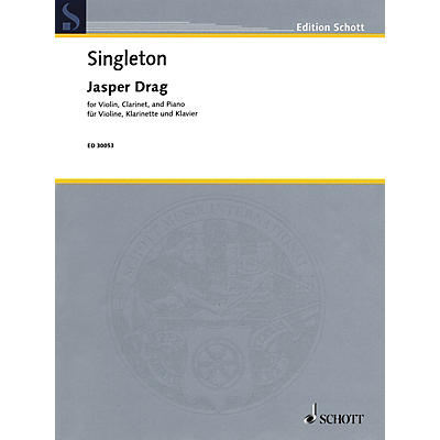 Schott Jasper Drag (Violin, Clarinet, and Piano) Ensemble Series Composed by Alvin Singleton