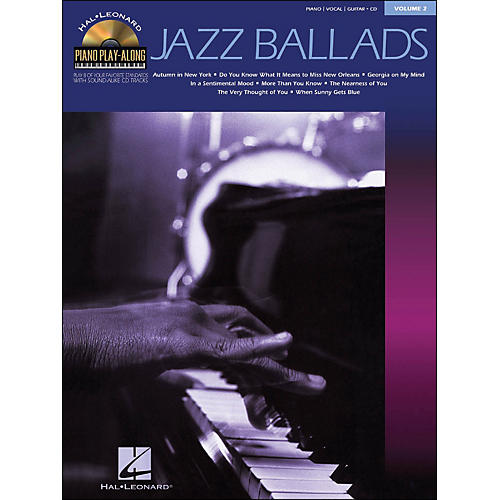 Jazz Ballads Piano Play-Along Volume 2 Book/CD arranged for piano, vocal, and guitar (P/V/G)