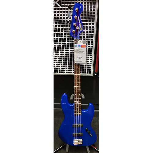 Squier Jazz Bass Deluxe Electric Bass Guitar Blue