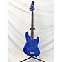 Used Squier Jazz Bass Deluxe Electric Bass Guitar Blue