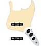 920d Custom Jazz Bass Loaded Pickguard With Drive (Hot) Pickups and JB-C Control Plate Aged White