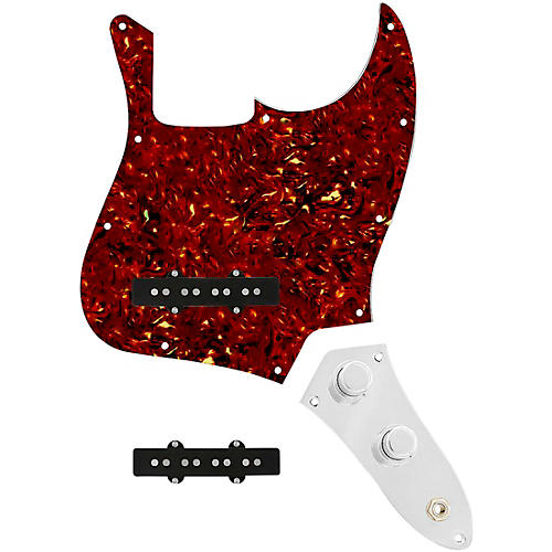 920d Custom Jazz Bass Loaded Pickguard With Drive (Hot) Pickups and JB-CON-C Control Plate Tortoise