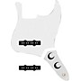 920d Custom Jazz Bass Loaded Pickguard With Drive (Hot) Pickups and JB-CON-CH-BK Control Plate White
