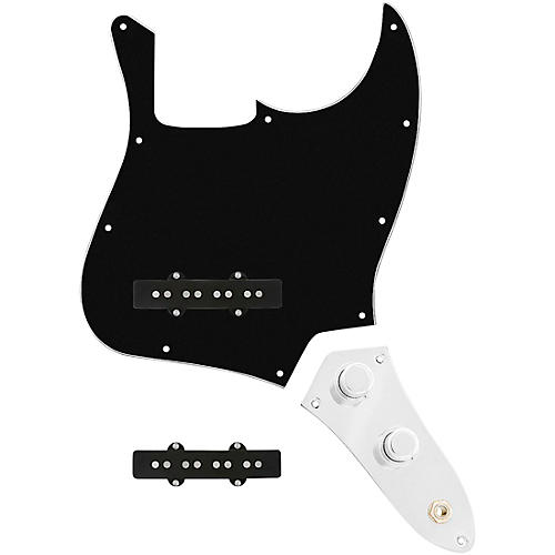 920d Custom Jazz Bass Loaded Pickguard With Pocket (Vintage) Pickups and JB-CON-C Control Plate Black
