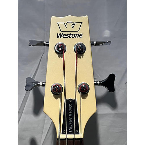 Westone Audio Jazz Electric Bass Guitar White