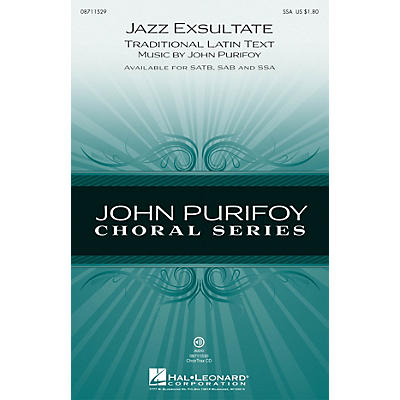 Hal Leonard Jazz Exsultate SSA composed by John Purifoy