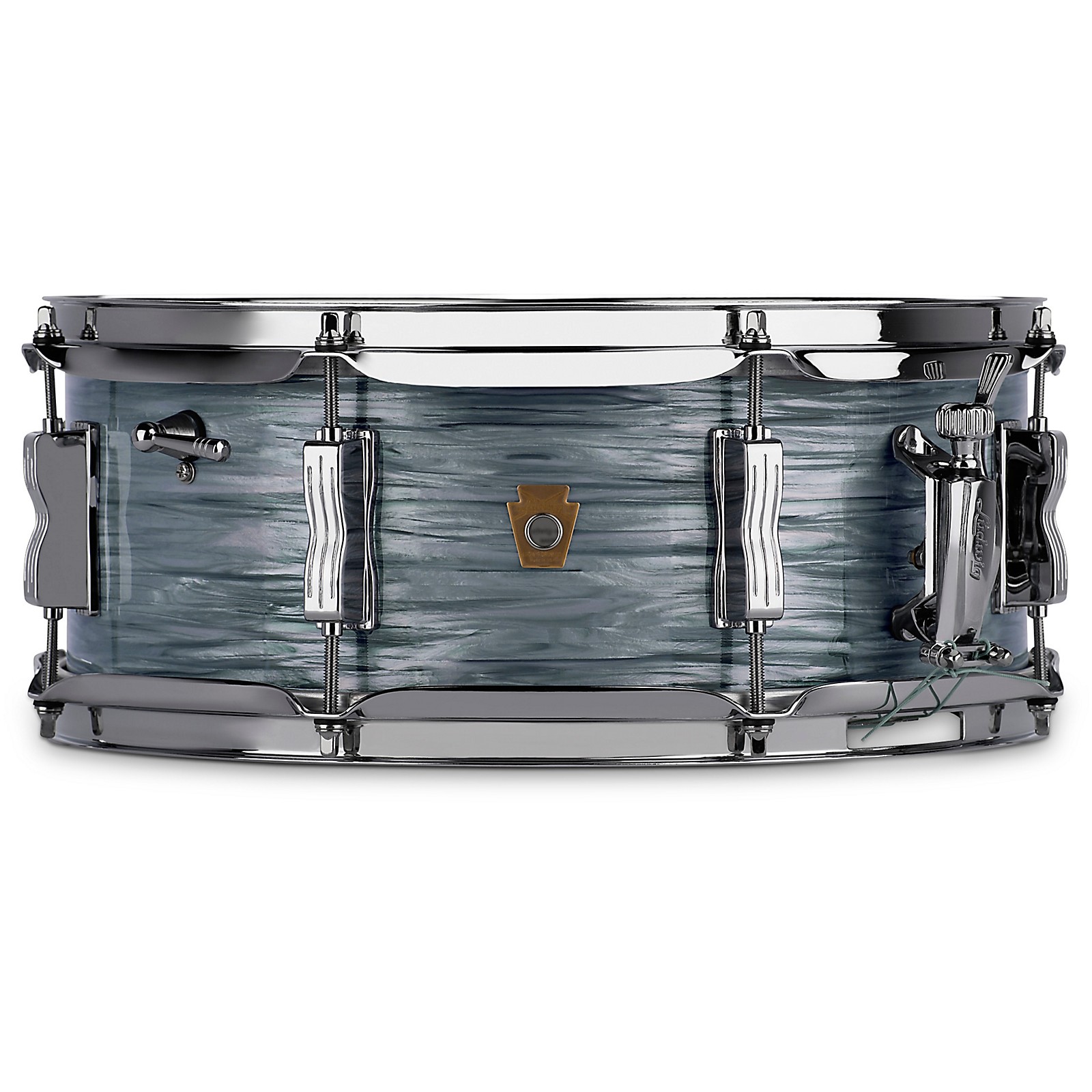 Ludwig Jazz Fest Snare Drum 14 x 5.5 in. Vintage Blue Oyster Pearl Musician's Friend