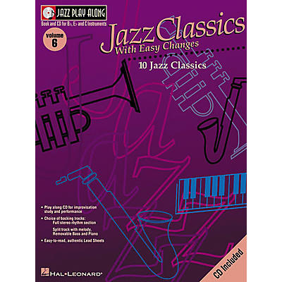 Hal Leonard Jazz Play-Along Series Jazz Classics with Easy Changes Book with CD