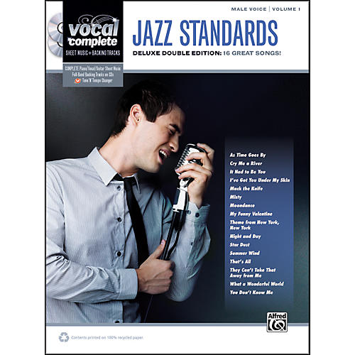 Jazz Standards Male Voice  - Book & CD
