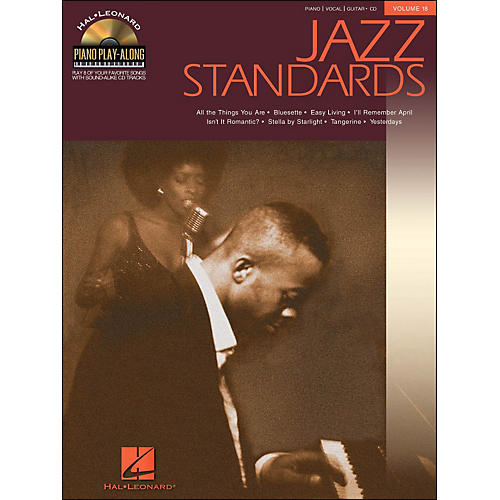 Jazz Standards Piano Play-Along Volume 18 Book/CD arranged for piano, vocal, and guitar (P/V/G)