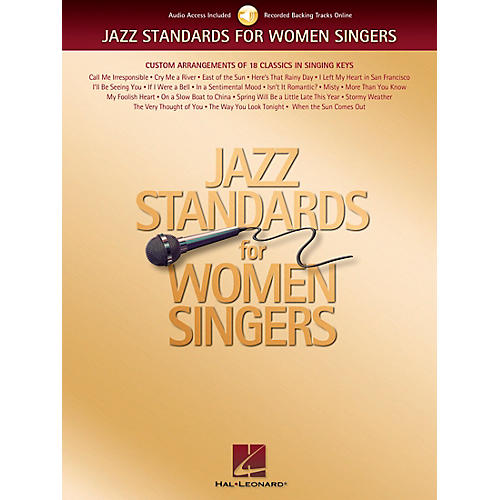Jazz Standards for Women Singers Book/Audio Online
