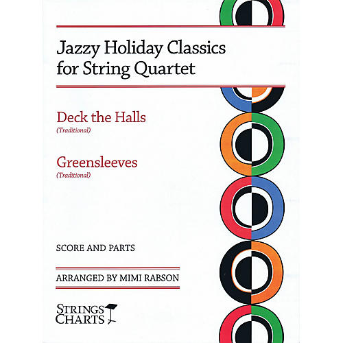 Jazzy Holiday Classics for String Quartet String Letter Publishing Series Softcover by Mimi Rabson