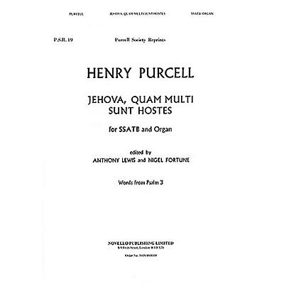 Novello Jehova Quam Multi Sunt SATB Composed by Henry Purcell