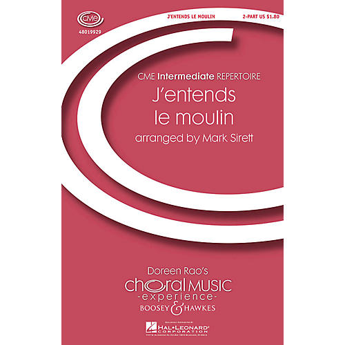 Boosey and Hawkes J'entends le moulin (CME Intermediate) 2-Part arranged by Mark Sirett