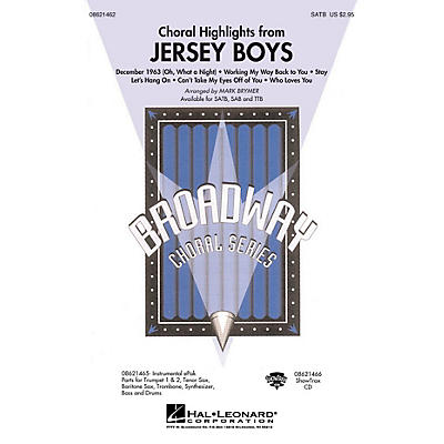 Hal Leonard Jersey Boys (Choral Highlights) ShowTrax CD Arranged by Mark Brymer