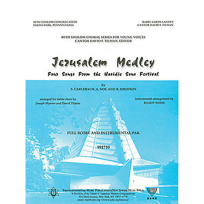 Transcontinental Music Jerusalem Medley (Instrumental Pak) Combo Parts arranged by Elliot Weiss