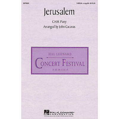 Hal Leonard Jerusalem SATB DV A Cappella arranged by John Cacavas