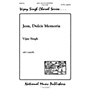 Hal Leonard Jesu Dulcis Memoria SATB composed by Vijay Singh
