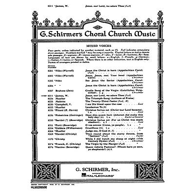 G. Schirmer Jesus Our Lord We Adore Thee SATB composed by W James
