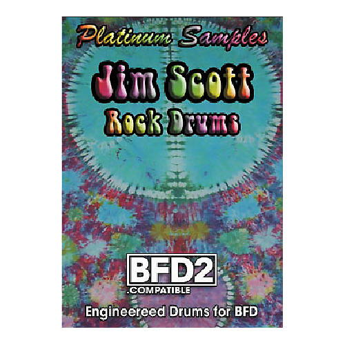 Jim Scott Rock Drums BFD2 Compatible Volumes 1 and 2