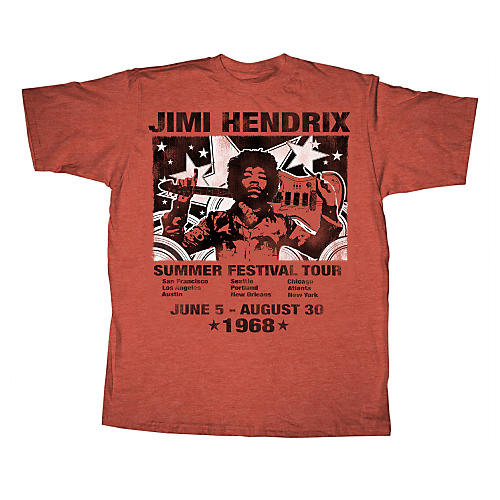 Jimi Hendrix - Poster Tour T-Shirt
