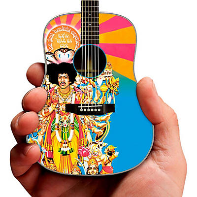 Axe Heaven Jimi Hendrix Axis Bold As Love Acoustic Miniature Guitar Replica Collectible