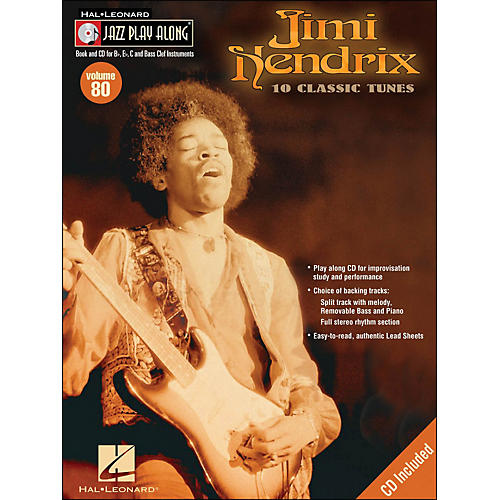 Jimi Hendrix Jazz Play-Along Volume 80 Book/CD