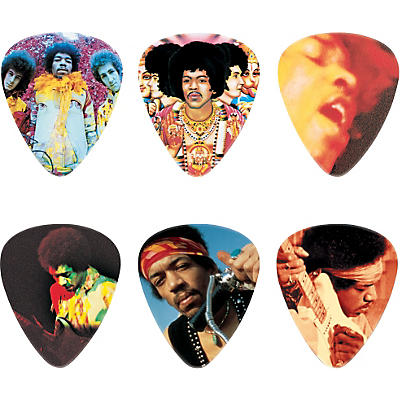 Dunlop Jimi Hendrix Montage Pick Tin With 6 Heavy Picks