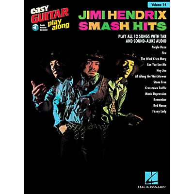 Hal Leonard Jimi Hendrix Smash Hits - Easy Guitar Play-Along Volume 14 Book/Online Audio