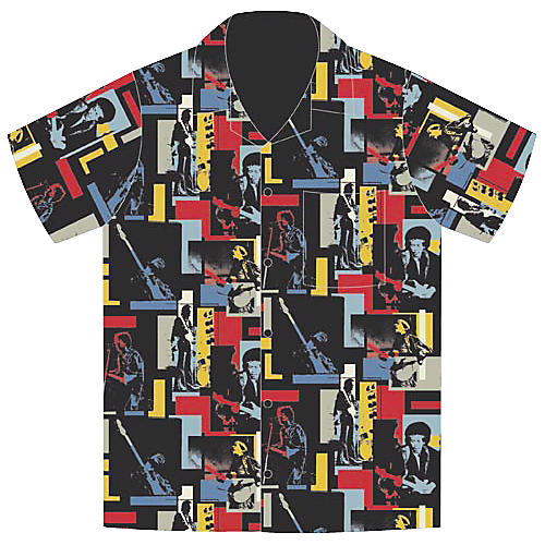 Jimi Hendrix Tiled Men's Woven Shirt