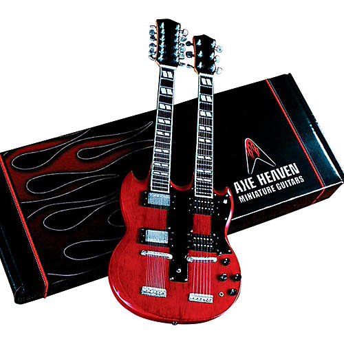 Jimmy Page Classic '71 Reissue Double Neck Miniature Guitar Replica Collectible