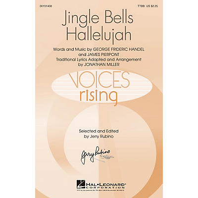 Hal Leonard Jingle Bells Hallelujah TTBB arranged by Jonathan Miller