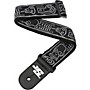 D'Addario Joe Satriani Nylon Guitar Strap - Black/Gray Skull N Bones