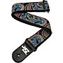 D'Addario Joe Satriani Nylon Guitar Strap - Black/Red/Green Snakes Mosaic