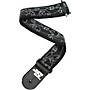 D'Addario Joe Satriani Nylon Guitar Strap - Black/Silver Silver Sketches