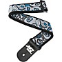 D'Addario Joe Satriani Nylon Guitar Strap - Blue/White Souls of Distortion