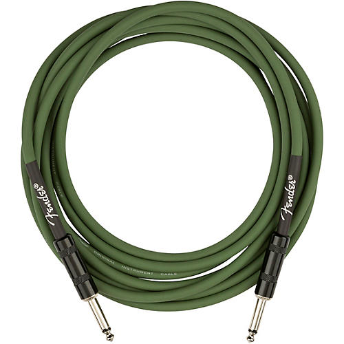 Fender Joe Strummer 13' Straight to Straight Instrument Cable 13 ft. Drab Green