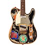 Fender Custom Shop Joe Strummer Telecaster Limited Edition Electric Guitar Master Built By Paul Waller Aged Black over 3-Color Sunburst