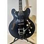 Used Eastwood Joey Leone Superfast Signature Hollow Body Electric Guitar Black