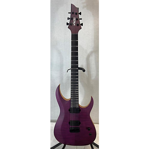 Schecter Guitar Research John Browne Tao-6 Solid Body Electric Guitar Trans Purple