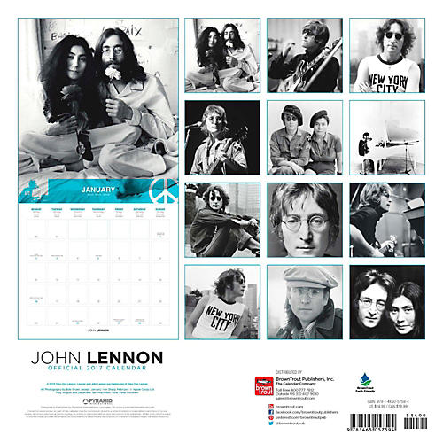 John Lennon 2017 Pyramid Calendar