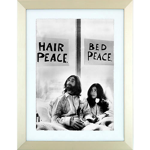 John Lennon Give Peace a Chance Framed Print