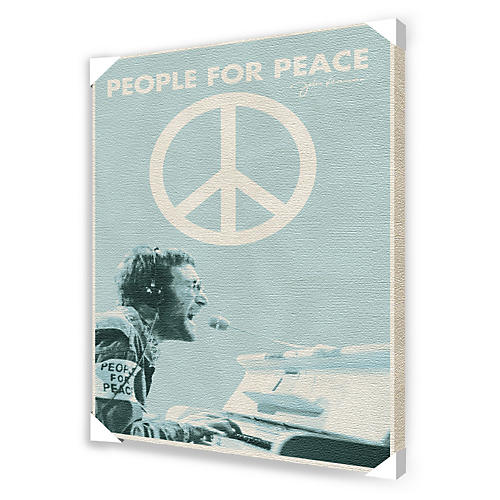 John Lennon People for Peace Canvas Poster