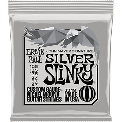 Ernie Ball John Mayer Silver Slinky Nickel Wound Electric Guitar Strings