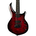 Ernie Ball Music Man Majesty 6 Quilt Top Electric Guitar Red NebulaRed Nebula