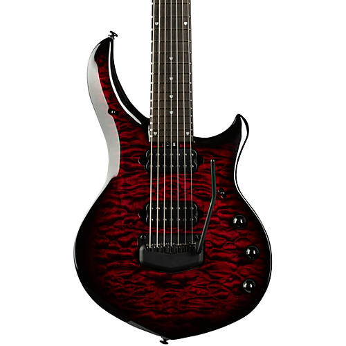 Ernie Ball Music Man John Petrucci BFR Majesty 7 Quilt Top 7-String Electric Guitar Red Nebula