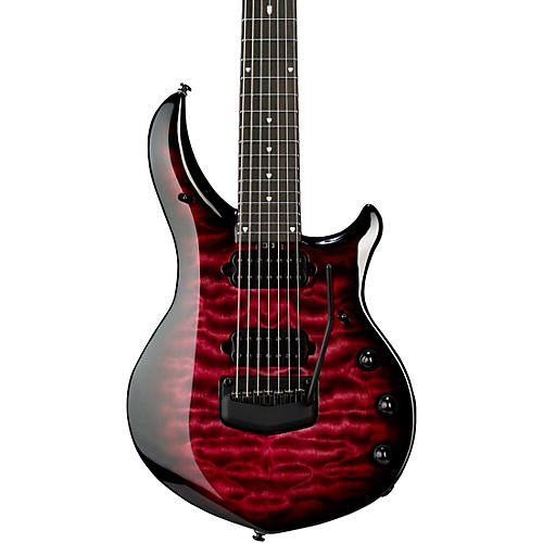 Ernie Ball Music Man John Petrucci BFR Majesty 7 Quilt Top 7-String Electric Guitar Red Nebula